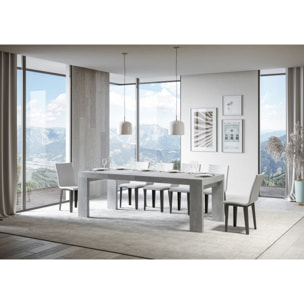 Table extensible 90x140/244 cm Roxell Premium Gris Béton