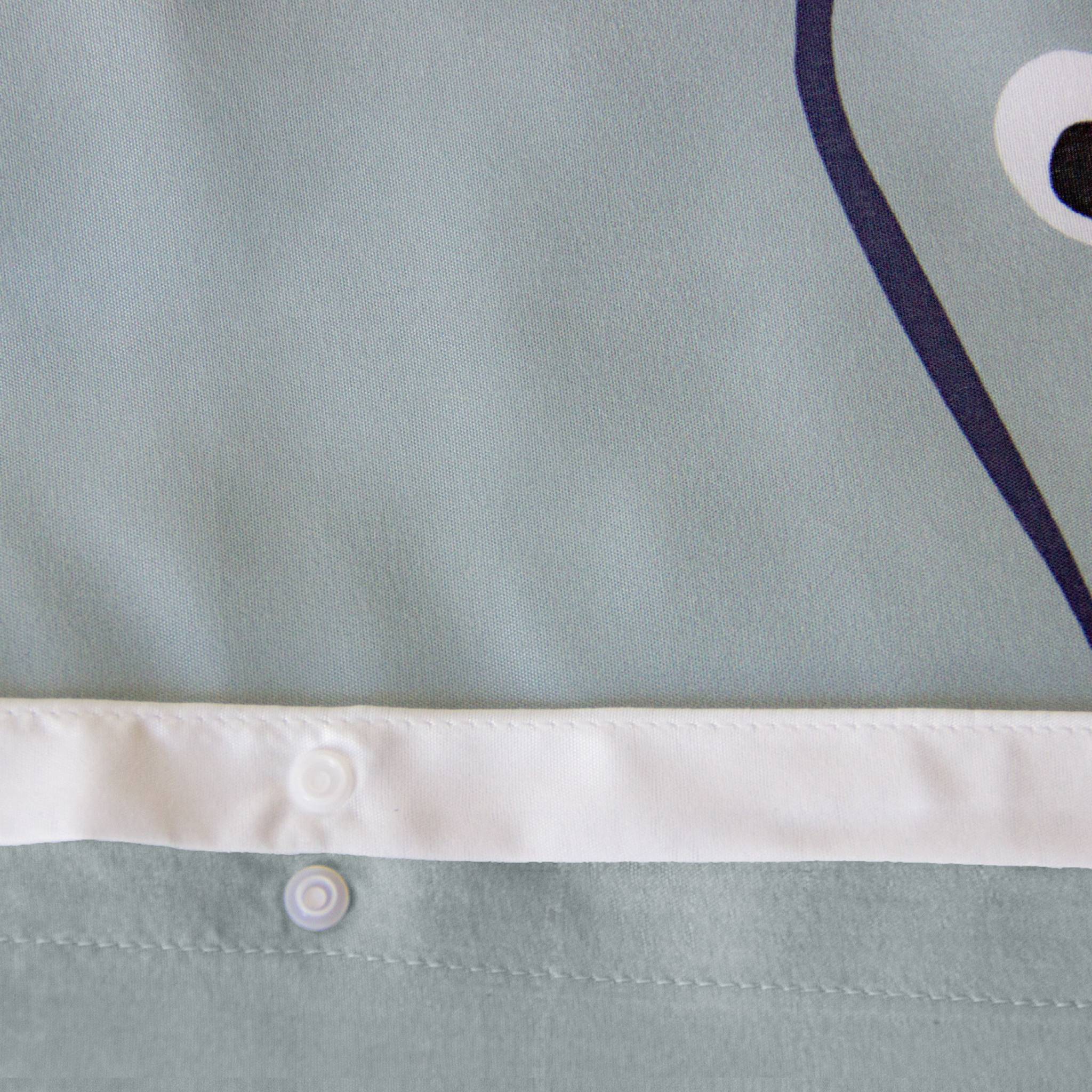 Parure de lit microfibre réversible imprimé éléphant 1 place 140x200cm - Marceau