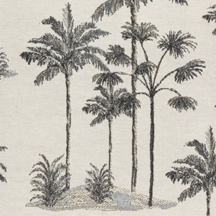 Housse de coussin "Palm" noir et blanc 40x40cm