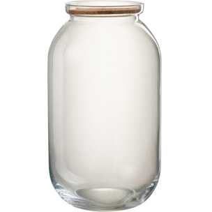 J-Line pot de conservation Roxy - verre - transparent - large