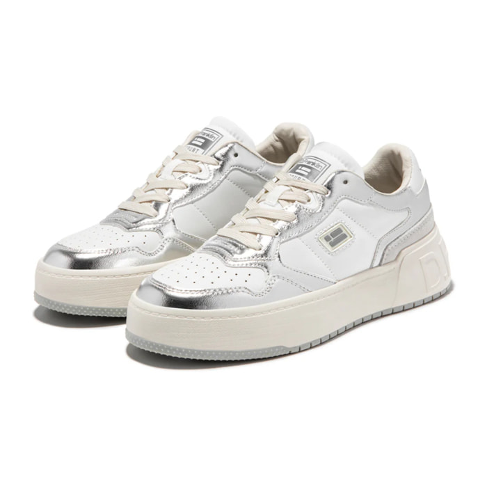 Zapatillas Deportivas Mujer Court Flag Blanco / Plata D.Franklin