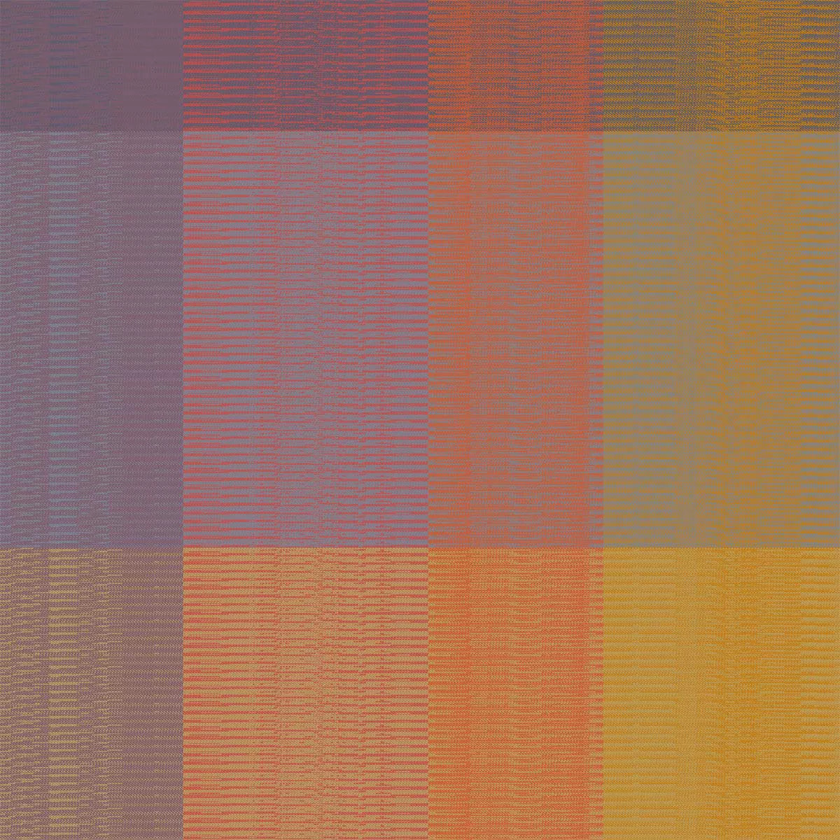 Serviette pur coton motif jacquard violet Mille ecossais velvet