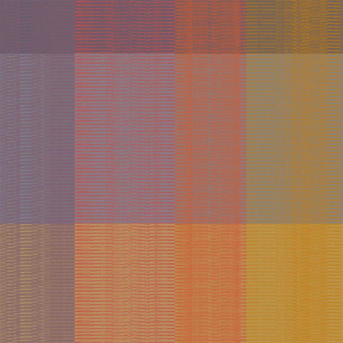 Serviette pur coton motif jacquard violet Mille ecossais velvet