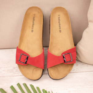 SANDALIA BABUNKERS ROJO