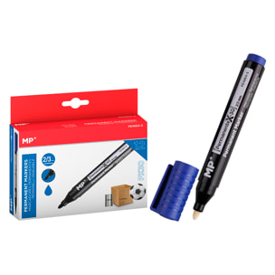 PACK 12 MARCATORI PERMANENTI BLU