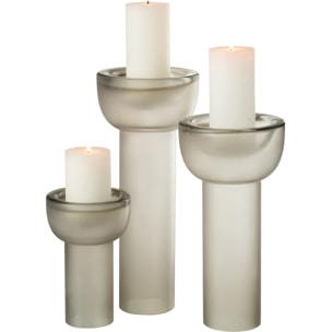 J-Line chandelier/vase Yara - verre - gris - large - 38 cm de hauteur