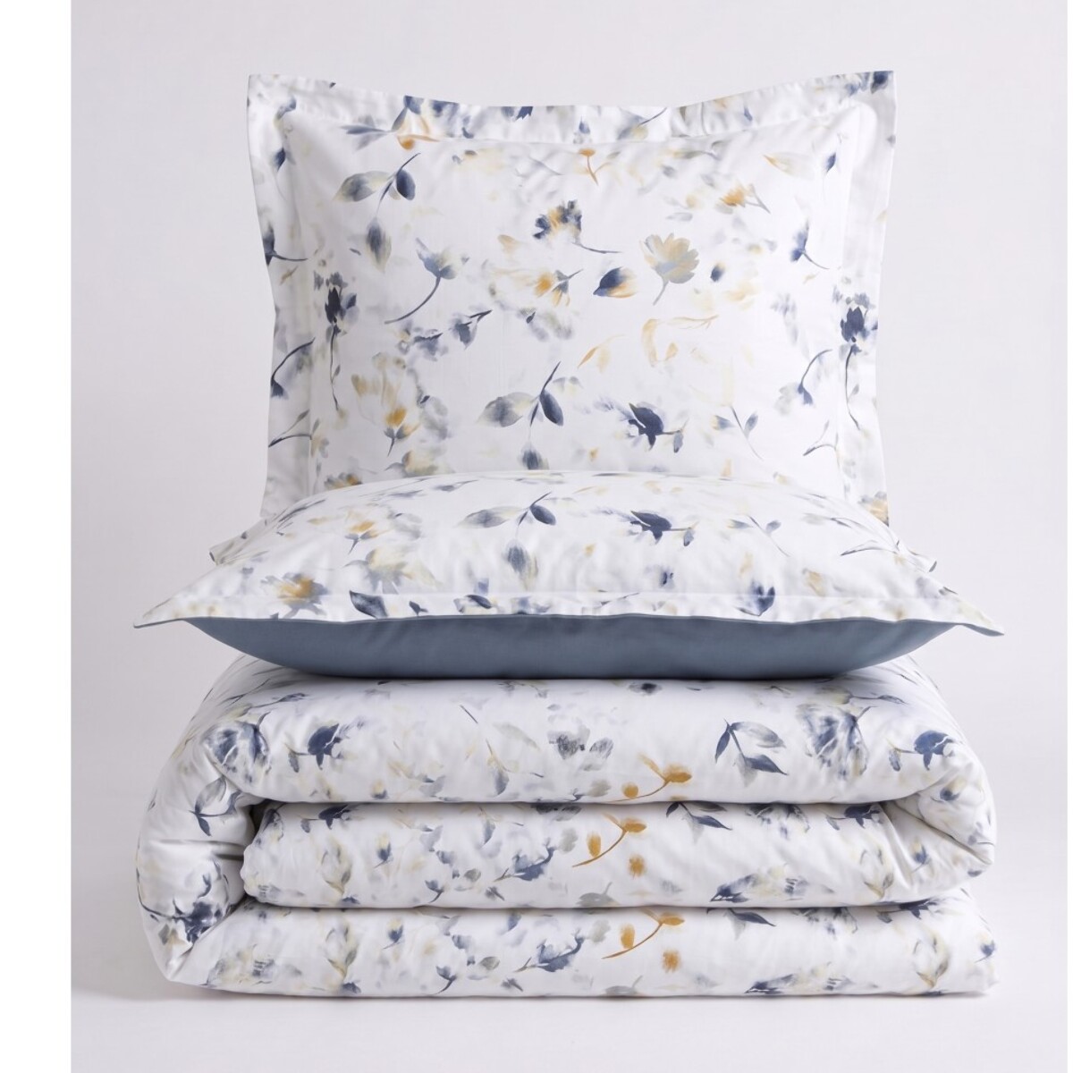 Parure housse de couette et taies oreiller 100% Satin de Coton imprimé