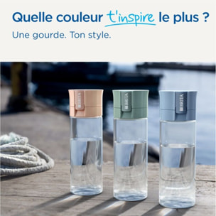Gourde filtrante BRITA filtrante Vital abricot + 2 filtres à eau