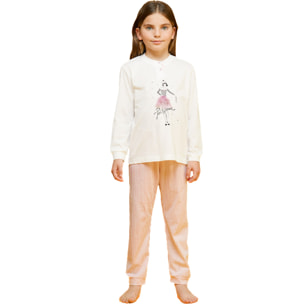 Pigiama bambina lungo cotone parisienne Noidinotte