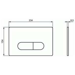 Bati-support Ideal Standard autoportant gain de place  éco certifié NF + plaque carrée