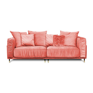 Canapé Velours Fiorenzo - 3 places