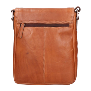 Borsa a tracolla unisex In Vera pelle Made in India 21x25x5 cm