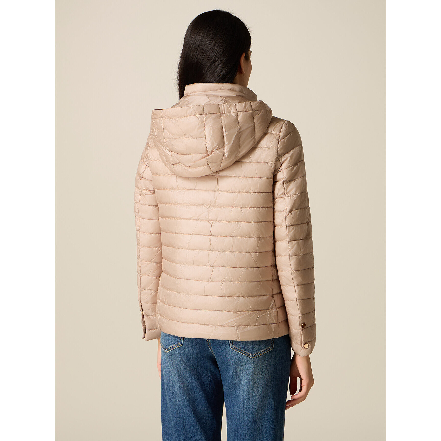 Oltre - Piumino lightweight con cappuccio - Beige