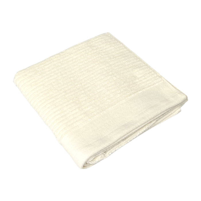 Asciugamano Salvietta Bagno In Morbida Spugna Assorbente Boutique Colore Crema