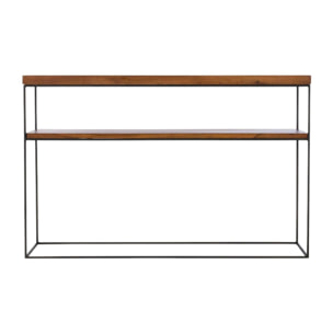 Console 120 cm en chêne et métal OKA