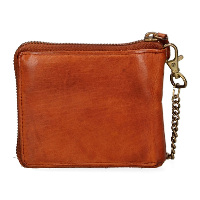 Portafoglio uomo in vera pelle - Modello False - Casual - 12.5 x 11.0 x 2.5 cm