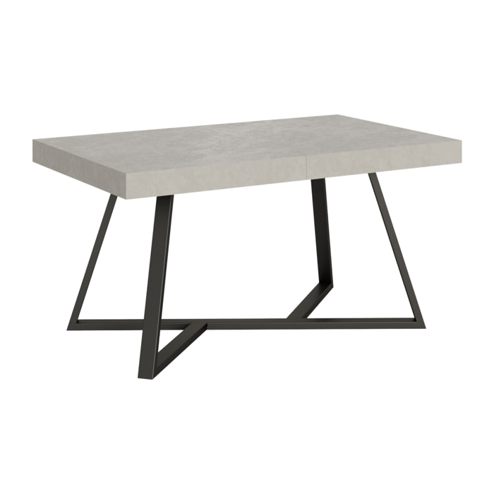 Tavolo allungabile 90x160/420 cm Booster cashmere gambe antracite