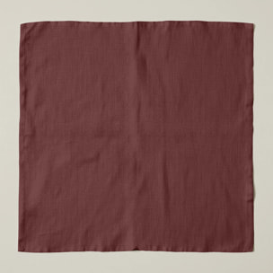 Lot de 2 serviettes Rouge Uni