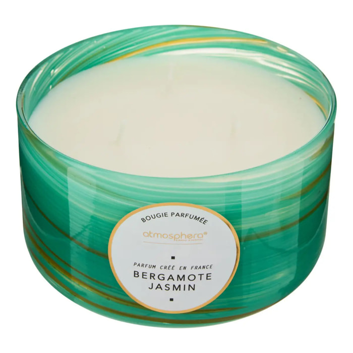 Bougie parfumée 540g Wavy Bergamote jasmin