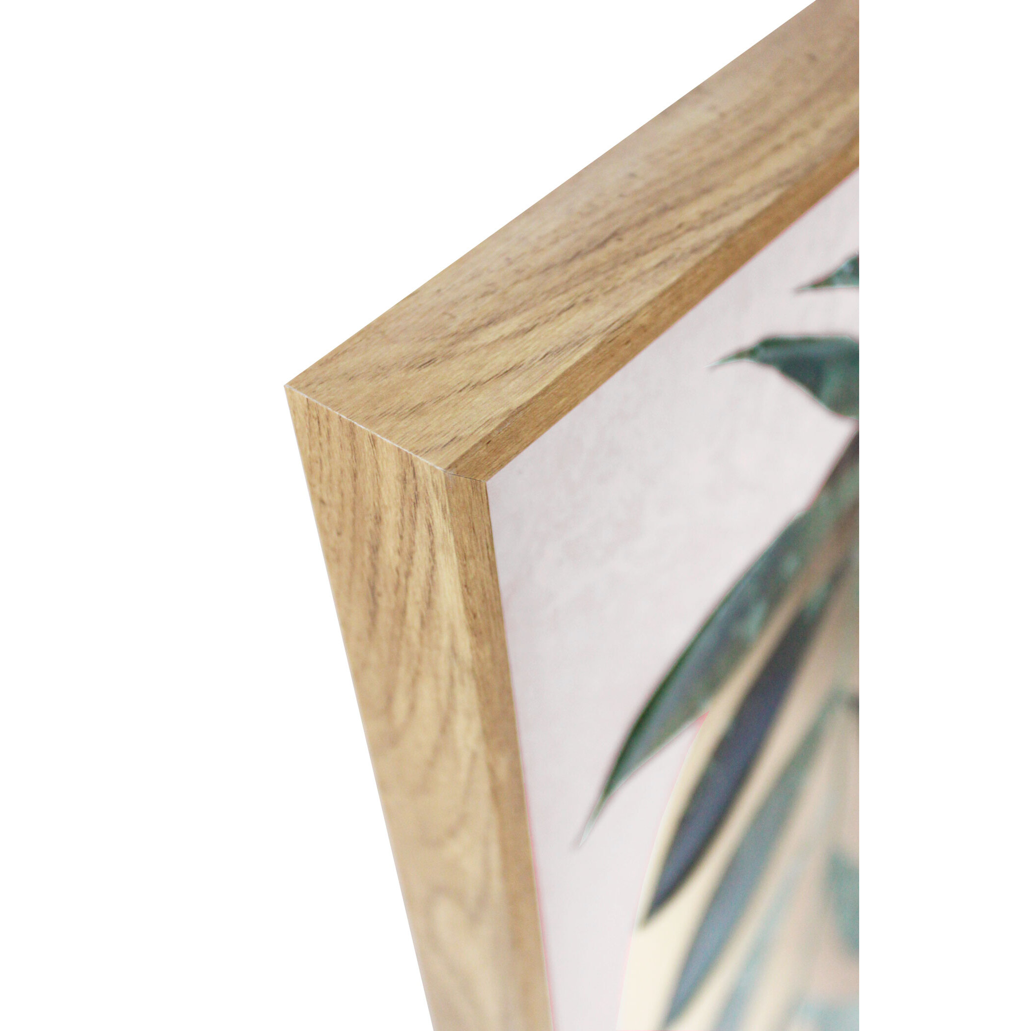 Cuadro Roman poliéster verde-terracota-dorado 91x61x4cm