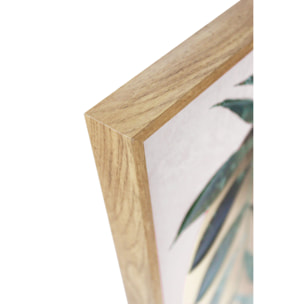 Cuadro Roman poliéster verde-terracota-dorado 91x61x4cm