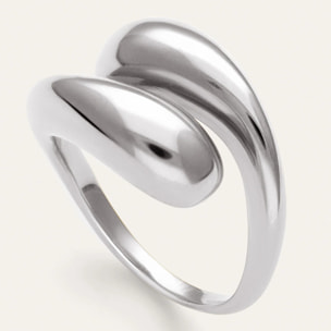Anillo Maxi Abbraccio Acero