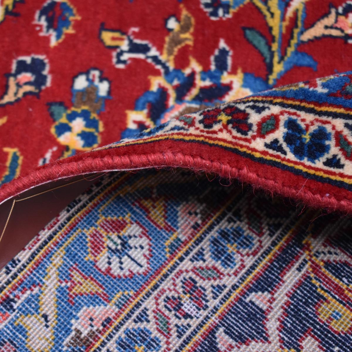 Authentique tapis persan Kashan de grandes dimensions, pièce unique, noué à la main en laine