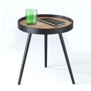 Tomasucci Table basse / chevet CHARLOTTE Noir