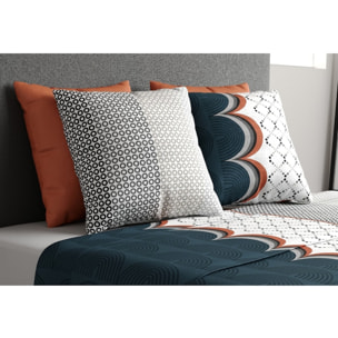 Parure De Drap 3pcs avec Drap housse Bonnet:25cm 100%coton 57fils Antan