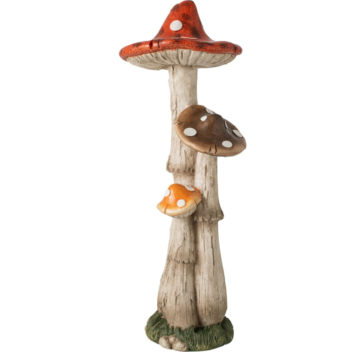 J-Line Champignon 3 pièces - magnésium - multicolore