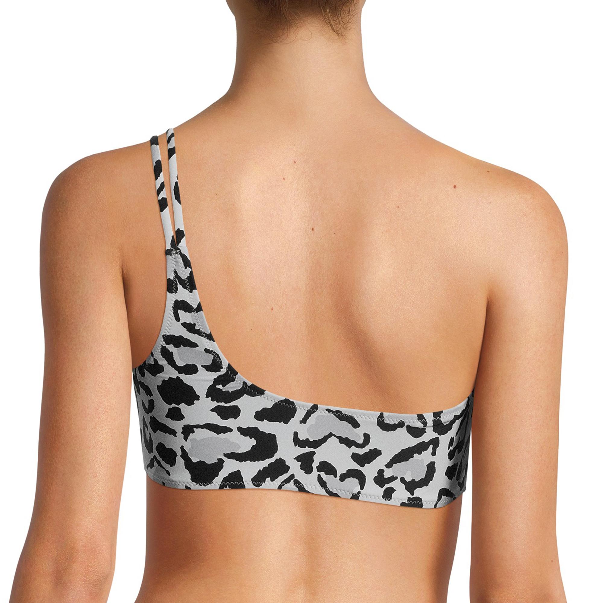 Top animal print tirante lateral