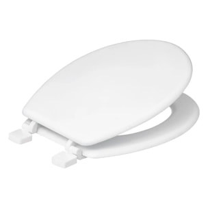 Abattant WC "Colorama" blanc en bois laqué