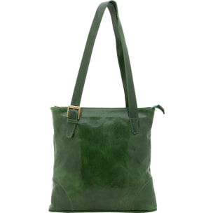 Borsa a spalla  da donna In Vera pelle Made in Italy 33x35x8 cm