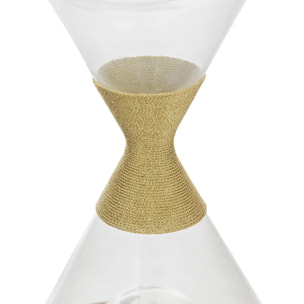 Sablier déco "Le collectionneur" en verre H19,5cm