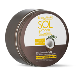 SOL Cocco + Activador del bronceado - Gel fundente - resalta el bronceado - con leche de Coco y Lumipod (150 ml) - sin filtros solares