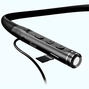 Cuffie K12 Sport con archetto. Cuffie magnetiche Bluetooth 5.2, luce led, 15 ore di batteria.