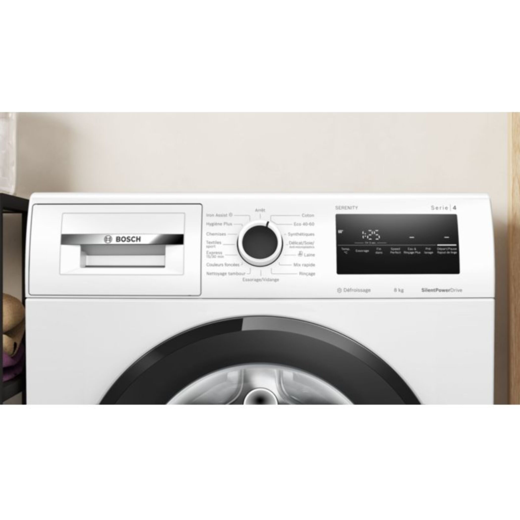 Lave linge hublot BOSCH WAN2827QFR - 8 kg - 1400 tr/min - Classe A - Moteur induction