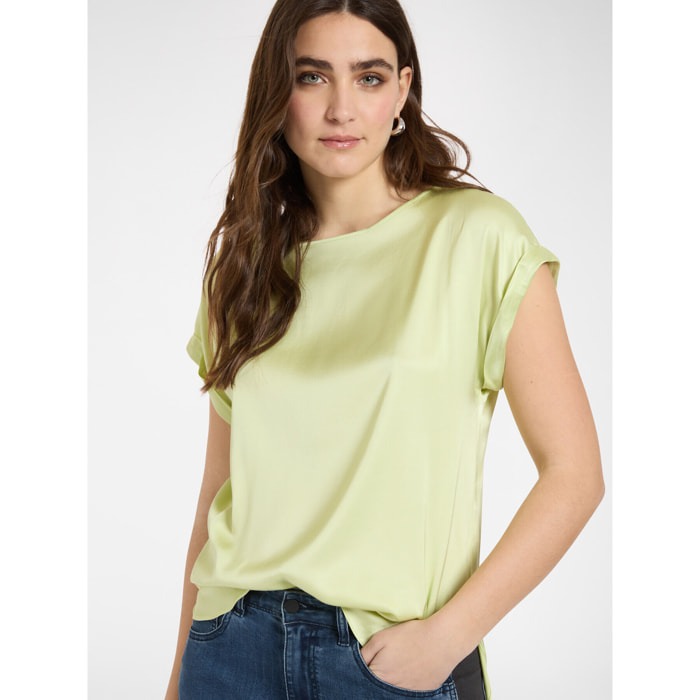 Elena Mirò - Blusa de satén - Amarillo