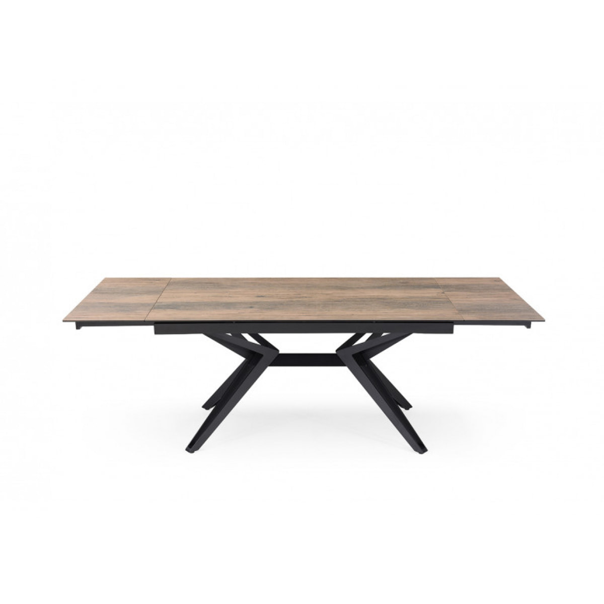 Table extensible en céramique finition bois L160/240cm - 9 piètements - UNIK