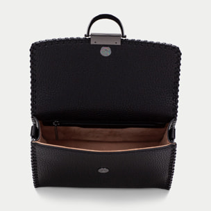 Bolso de Mano  Negro 24cm x 18cm x 9cm