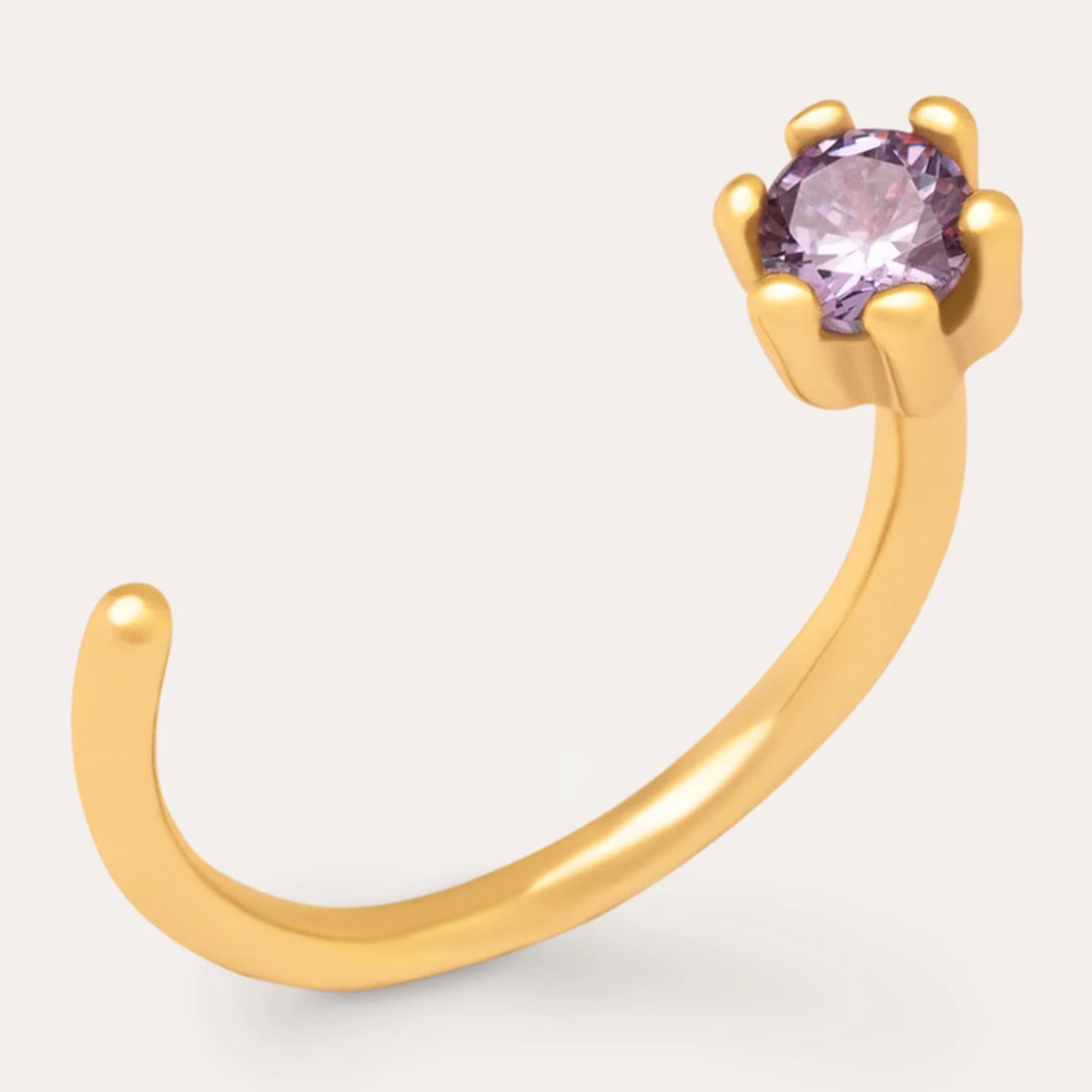 Orecchino Singolo Sophie Lavande Argento Placcato Oro