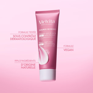 Source de Roses - Masque 2-en-1 Hydra-Repulpant 50ml