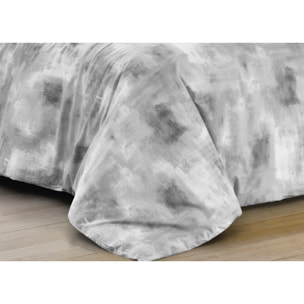 Copripiumino 100% Cotone Disegno Nebula Grigio