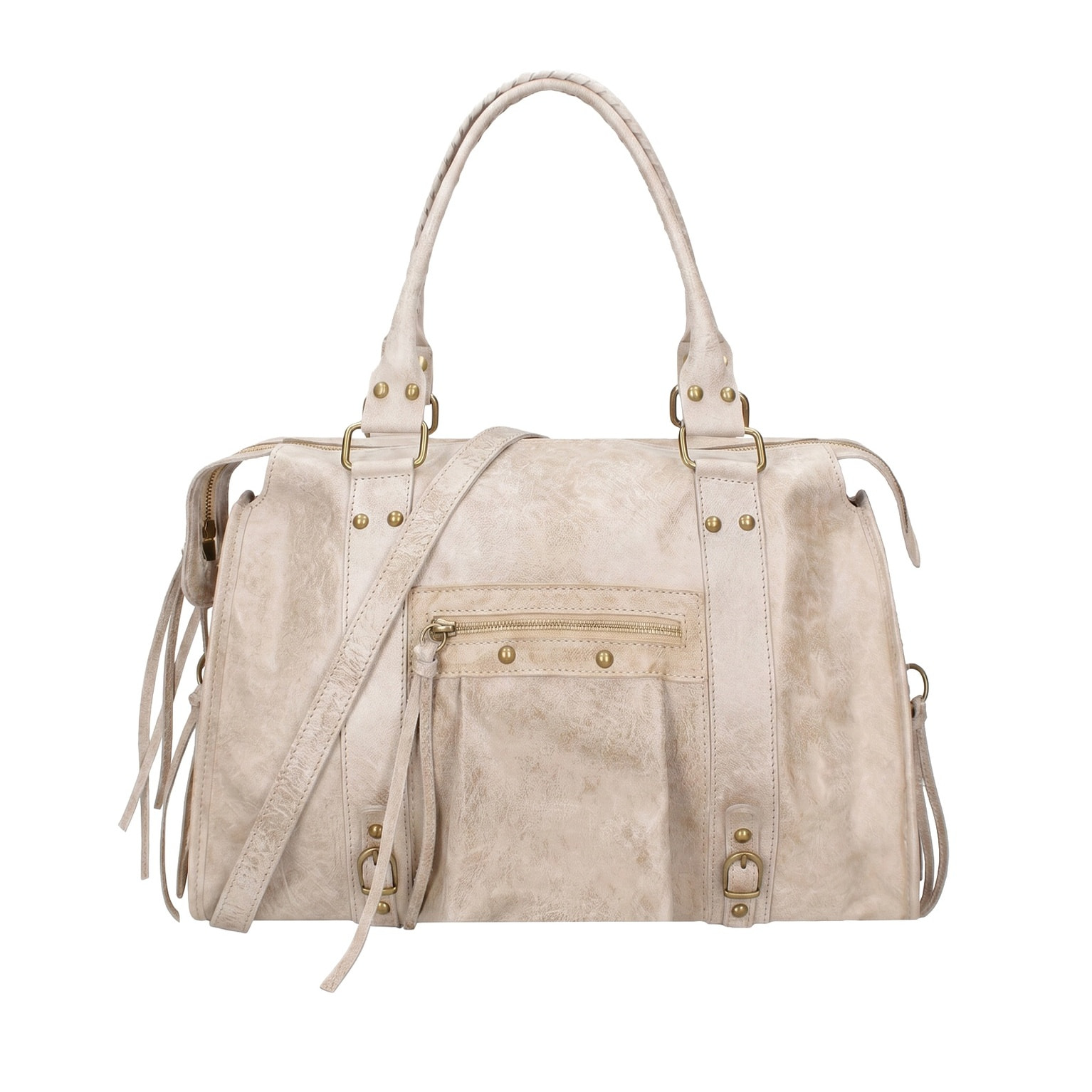 Borsa a spalla da donna - Modello Clara - Vera pelle - 41.0 x 28.0 x 13.0 cm