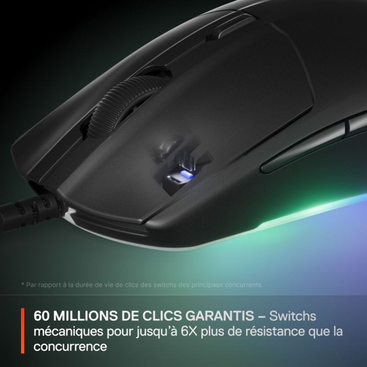 Souris Gamer Filaire STEELSERIES Rival 3 Gen 2 Noir