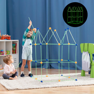 Kit di Costruzione di Fortini per Bambini Archikitt InnovaGoods 85 Pezzi