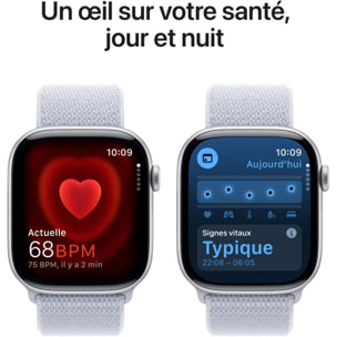 Montre connectée APPLE WATCH Serie 10 46mm Alu/Argent Loop Cellular