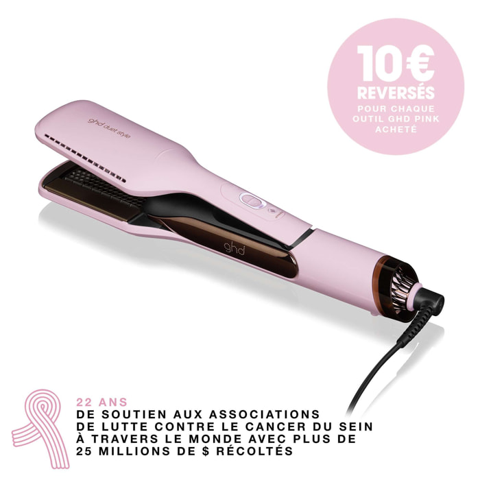 Lisseur séchant 2-en-1 ghd duet style rose - Collection Pink