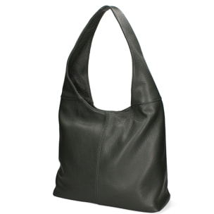 Borsa a spalla da donna In Vera pelle Made in Italy 39x55x13 cm