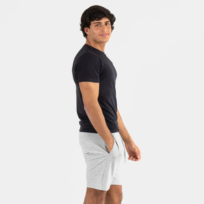 Conjunto deportivo corto hombre marino - gris